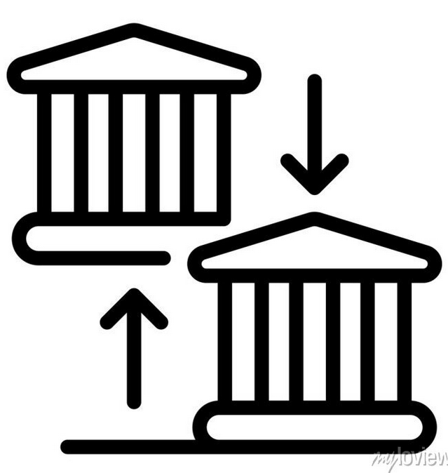 Screenshot 2023-07-01 at 21-51-43 Money bank transfer icon. outline money bank transfer vector - Plakáty - myloview